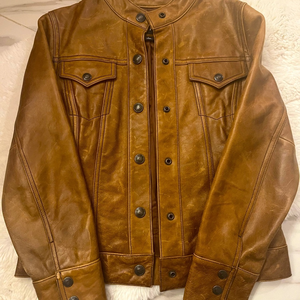 GAP Moto genuine leather jacket